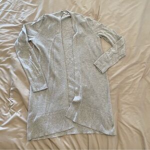 GAP Light Gray Open Front Long Cardigan Women’s Size XS